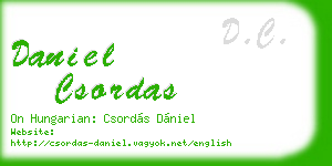 daniel csordas business card